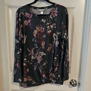 Floral Long Sleeve Women's Top